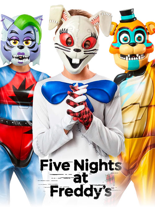 Bonnie Bunny Five Nights at Freddys Adult Headband Ears Bow Tie Costume Kit  NEW