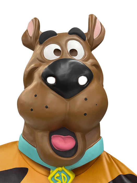 Men's Ben Cooper Scooby Doo T-Shirt and Half Mask - costumesupercenter.com