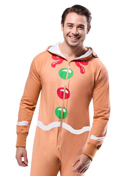 Adult Gingerbread Man Comfywear Costume - costumesupercenter.com