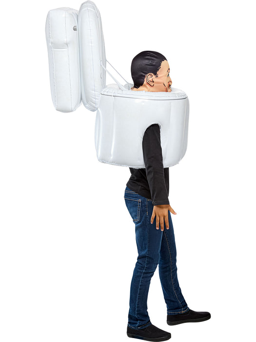 Boys' Skibidi Toilet Blow Up Costume with Mask - costumesupercenter.com