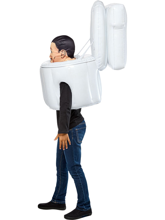 Boys' Skibidi Toilet Blow Up Costume with Mask - costumesupercenter.com