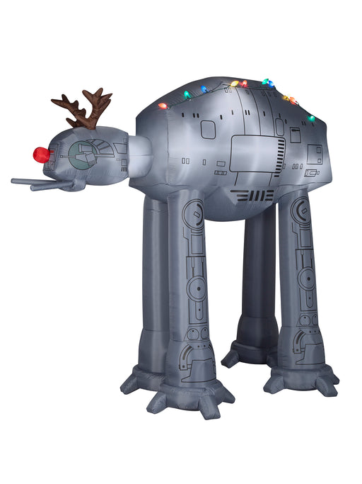 8 Foot Star Wars AT-AT Walker Reindeer Light Up Christmas Inflatable Lawn Decoration - costumesupercenter.com