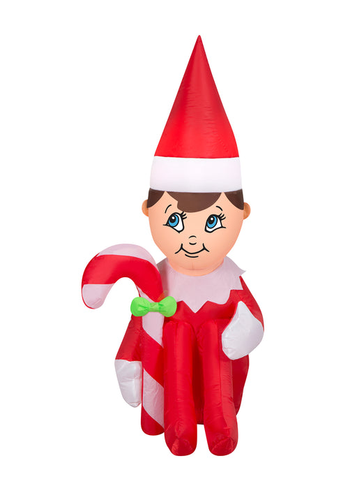 3.5 Foot Elf On The Shelf Light Up Christmas Inflatable Lawn Decoration - costumesupercenter.com