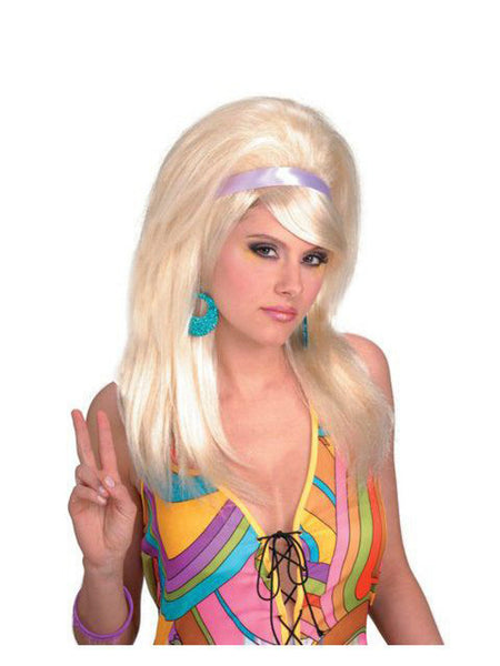 60 s Mod Blonde Wig Adult Costume Super Center