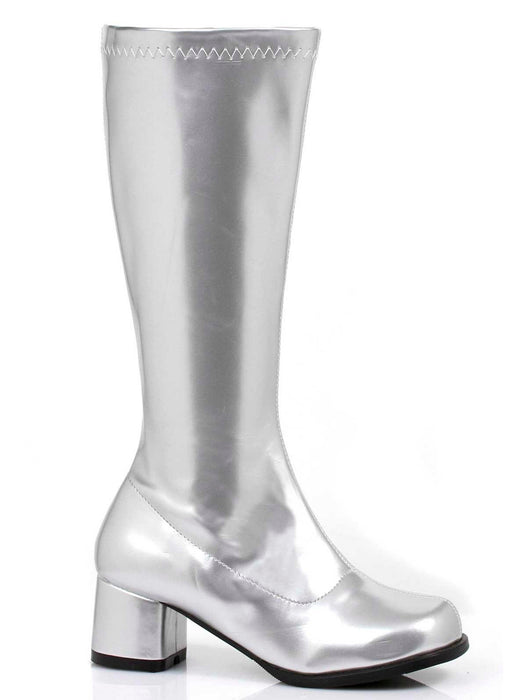 Dora (Silver) Child Boots — Costume Super Center