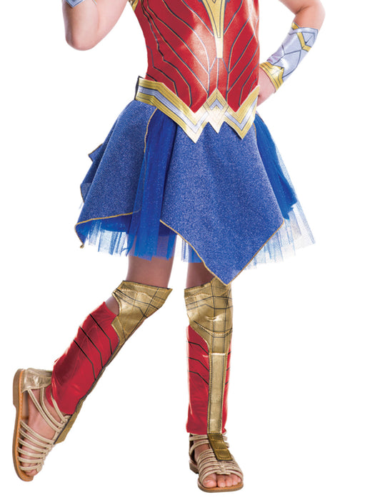 Kids Justice League Movie - Wonder Woman Costume Deluxe - costumesupercenter.com