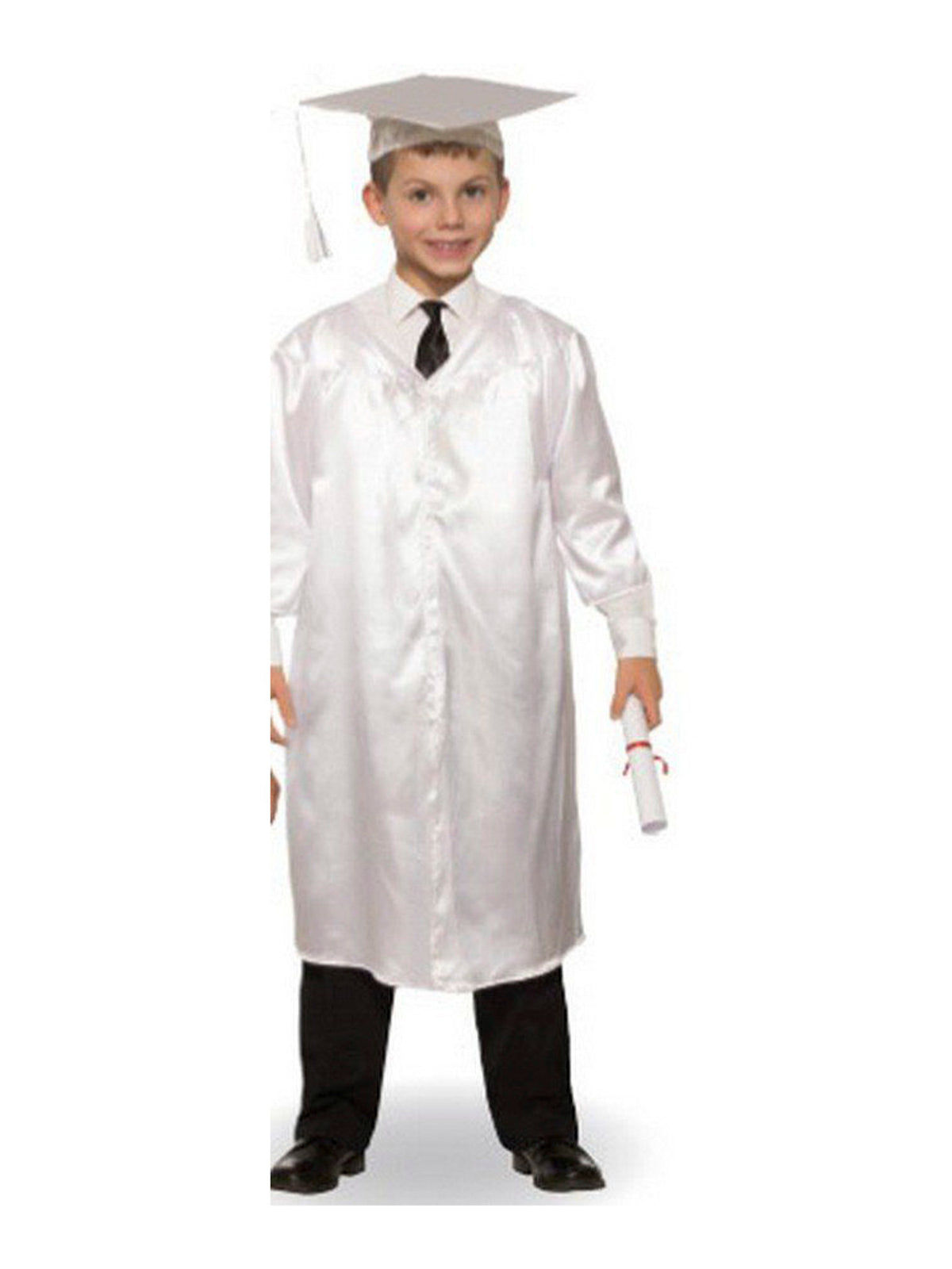 White Graduation Child Robe — Costume Super Center