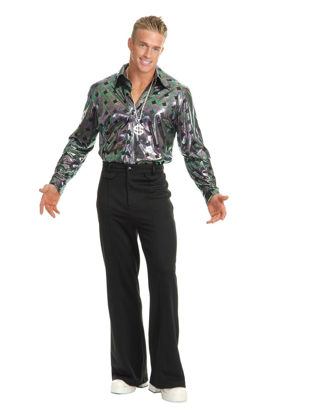 Black Disco Pants Adult — Costume Super Center