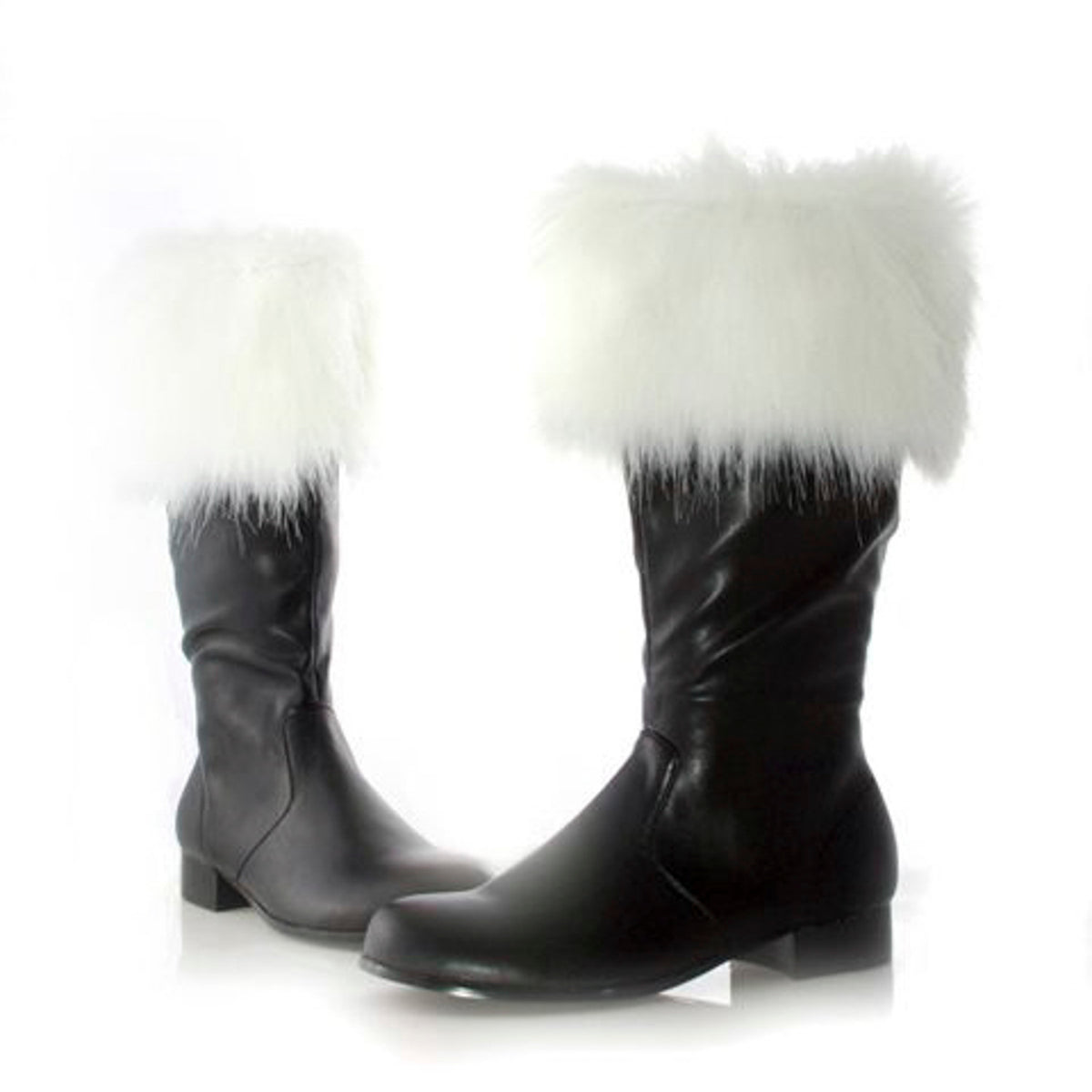 Santa Boots with Faux Fur Adult — Costume Super Center