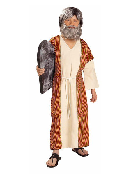 Dress-Up-America Shepherd Biblical Costume for Kids - Brown & Gold