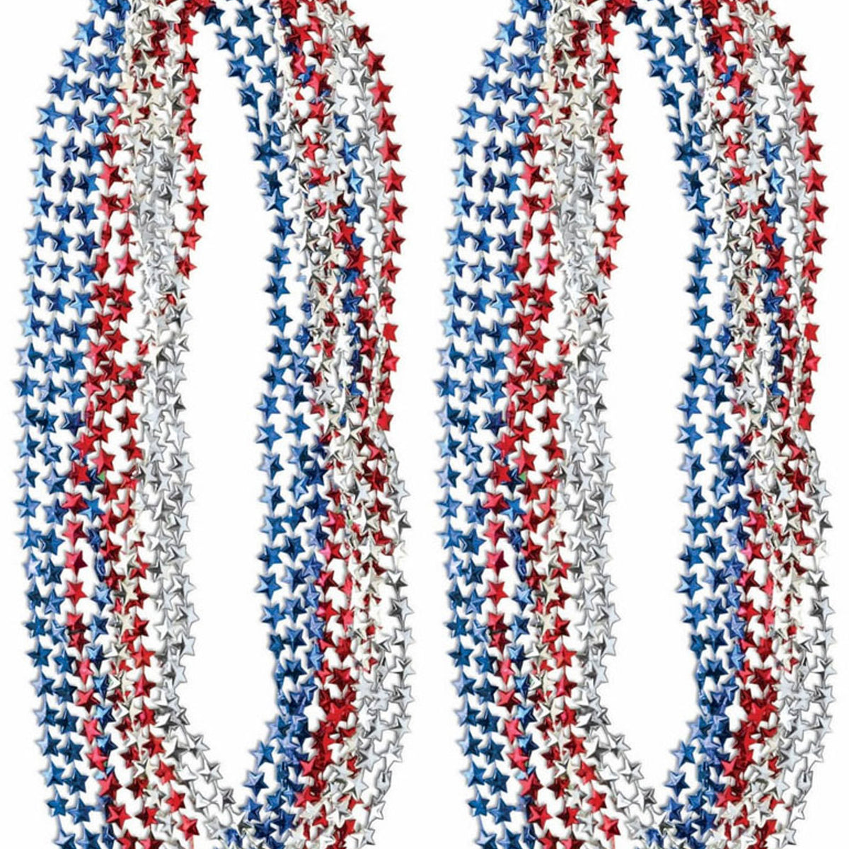 Red/White/Blue Bead Necklace — Costume Super Center