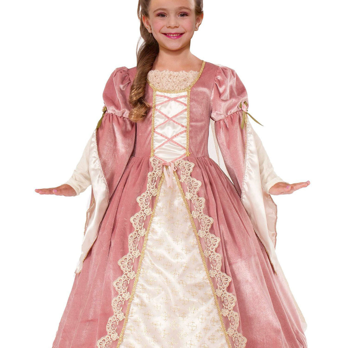 Girls Victorian Rose Costume — Costume Super Center