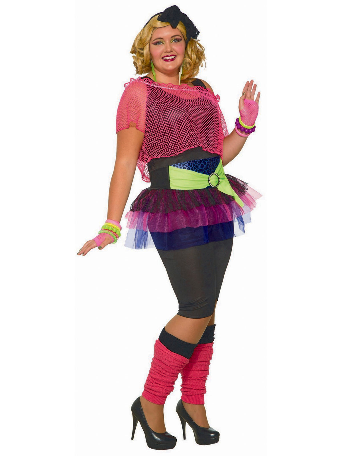 Womens Curvey 80's Throwback Costume — Costume Super Center