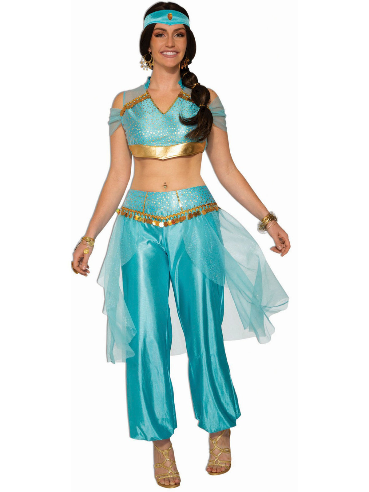 Women's Blue Harem Girl Costume — Costume Super Center