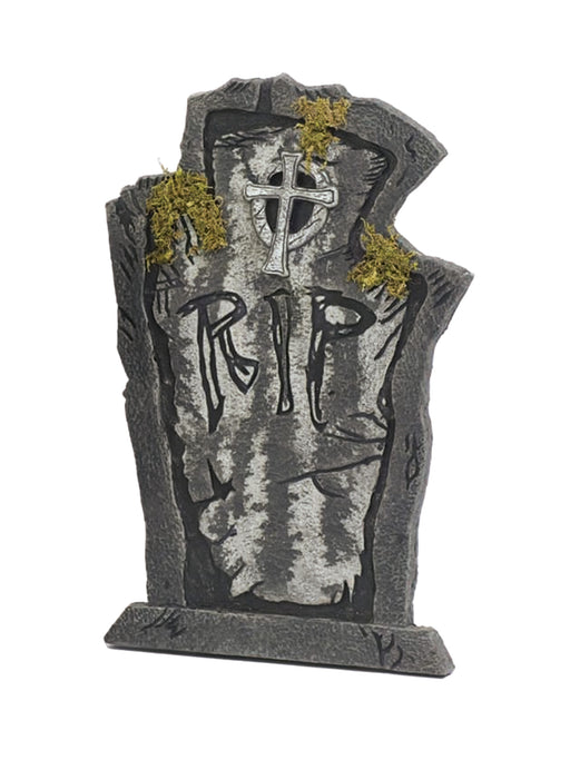 22-inch Mossy R.I.P Tombstone Decoration - costumesupercenter.com