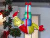 4 Foot Dr. Seuss The Grinch Hanging with Presents Light Up Christmas Inflatable Lawn Decoration - costumesupercenter.com