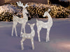 4 Foot Christmas Reindeer Family Flat-tastic Light Up Lawn Decoration - costumesupercenter.com