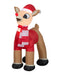 3.5 Foot Rudolph the Red-Nosed Reindeer Light Up Christmas Inflatable Lawn Decoration - costumesupercenter.com