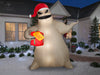 10.5 Foot The Nightmare Before Christmas Oogie Boogie Light Up Inflatable Lawn Decoration - costumesupercenter.com