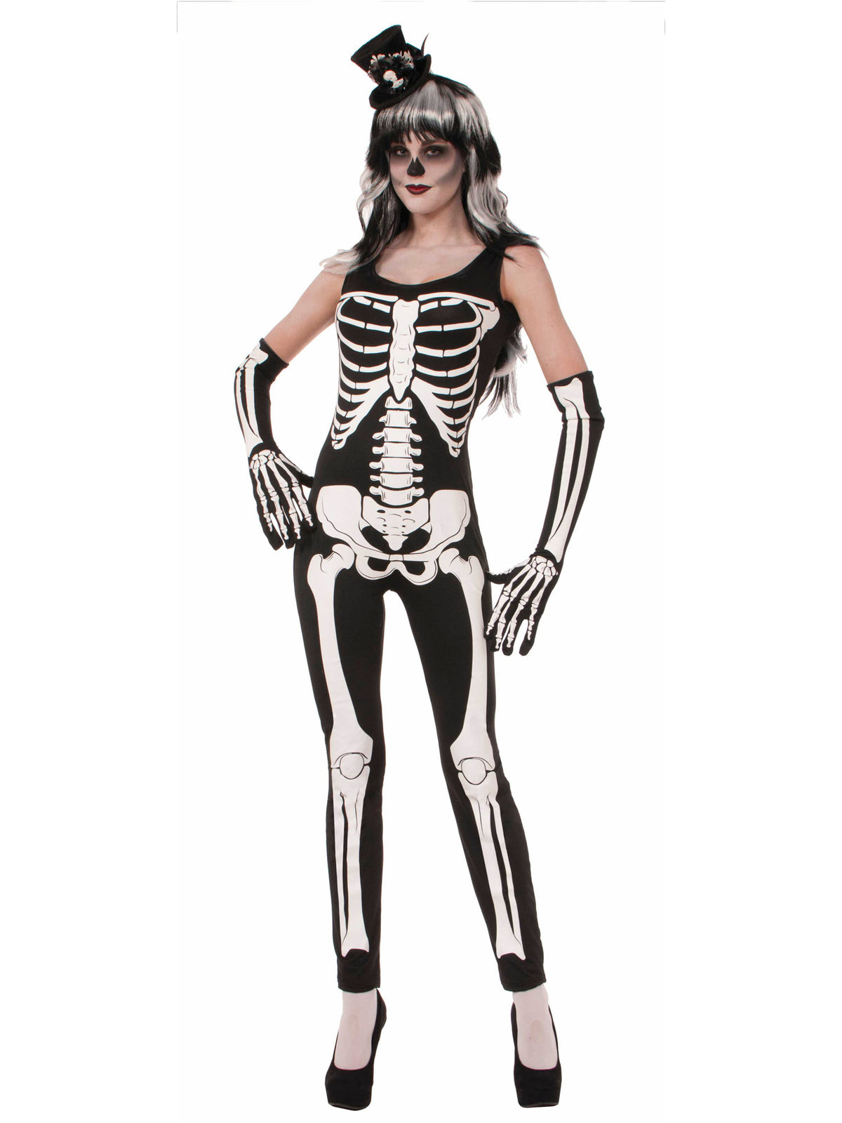 Spooky Skeleton Jumpsuit Costume — Costume Super Center