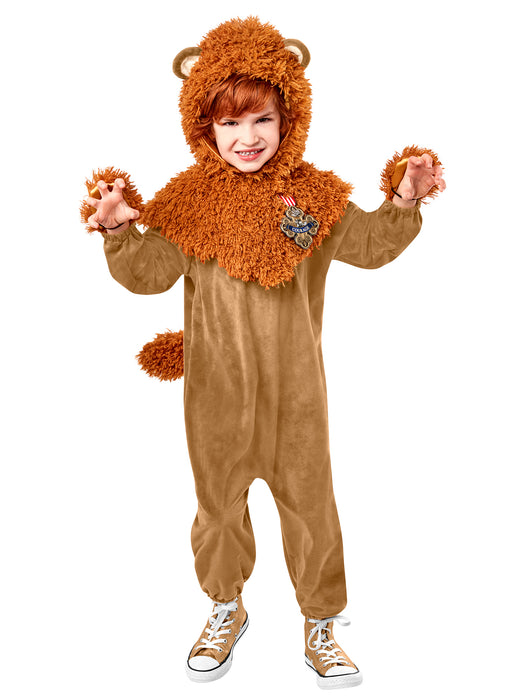 Kids' Wizard Of Oz Cowardly Lion Costume - Deluxe - costumesupercenter.com