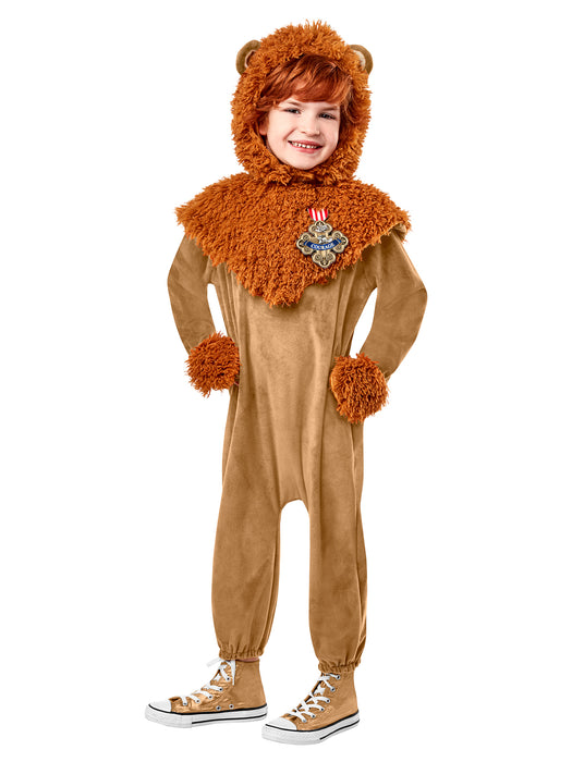 Kids' Wizard Of Oz Cowardly Lion Costume - Deluxe - costumesupercenter.com