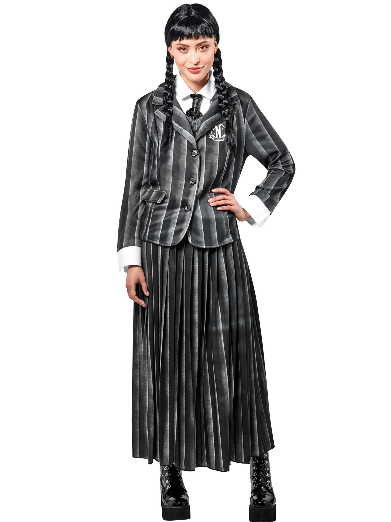 Adult Wednesday Addams Nevermore Academy Uniform Costume — Costume ...