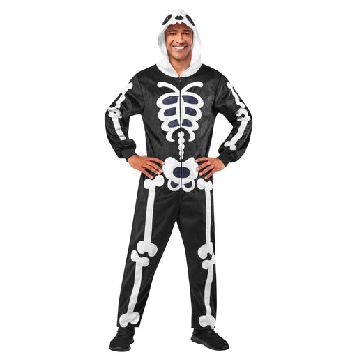 Adult Skeleton Comfywear Costume - costumesupercenter.com