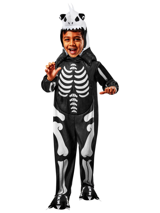 Boys' Skelesaurus Rex Glow in the Dark Costume with Sound for Toddlers - costumesupercenter.com