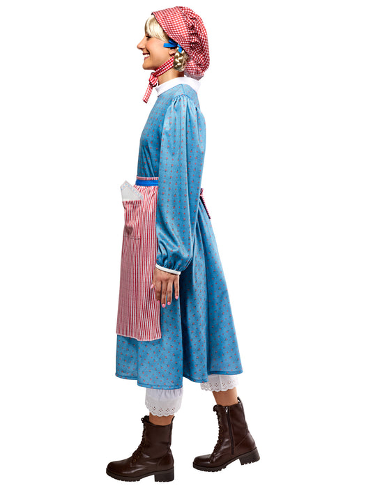 Women's American Girl Kirsten Larson Dress with Bonnet Costume Set - costumesupercenter.com