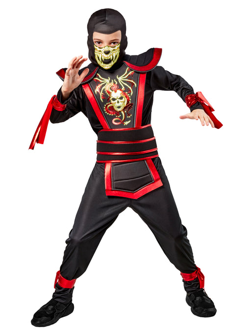 Boys' Glow in the Dark Ninja Warrior Costume - costumesupercenter.com