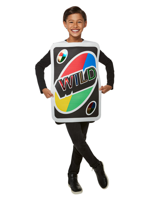 Kids' Mattel Games Uno Wild Card Costume - costumesupercenter.com