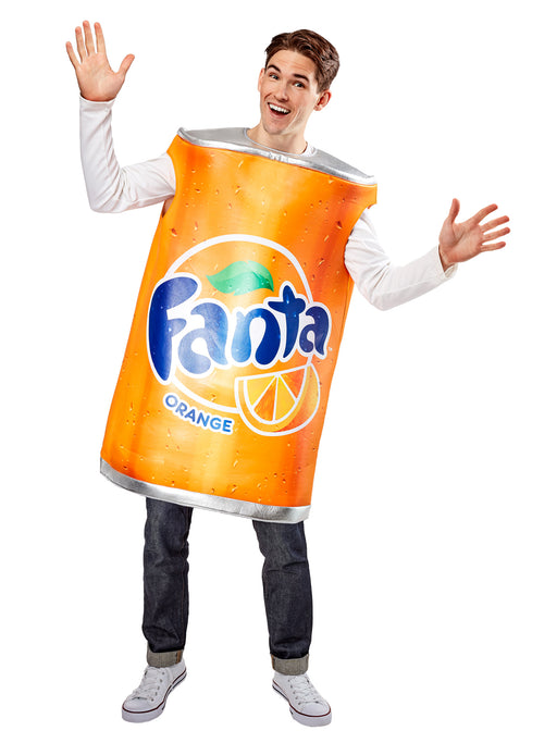 Adult Orange Fanta Can Costume - costumesupercenter.com