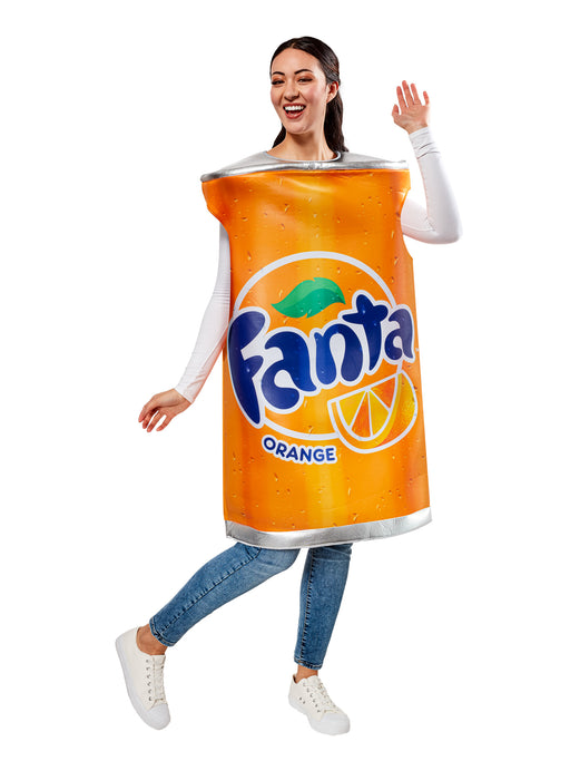 Adult Orange Fanta Can Costume - costumesupercenter.com