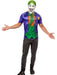 Men's DC Comics Ben Cooper The Joker T-Shirt and Half Mask - costumesupercenter.com