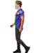 Men's DC Comics Ben Cooper The Joker T-Shirt and Half Mask - costumesupercenter.com