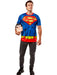 Men's DC Comics Ben Cooper Superman T-Shirt and Half Mask - costumesupercenter.com