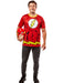 Men's DC Comics Ben Cooper Flash T-Shirt and Half Mask - costumesupercenter.com