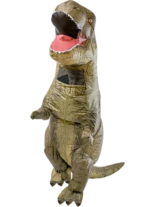 Adult Jurassic World T-Rex Inflatable Costume with Sound - costumesupercenter.com