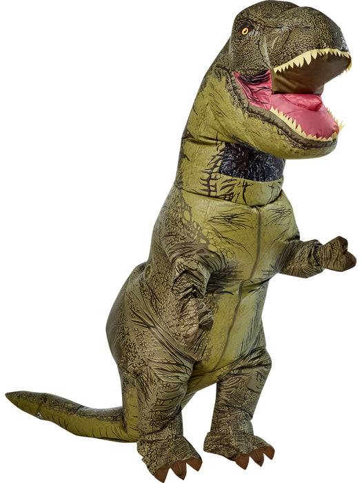 Adult Big and Tall Jurassic World T-Rex Inflatable Costume - costumesupercenter.com