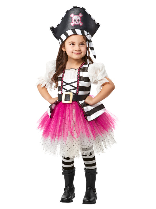 Girls' Posh Little Pirate Girl Costume for Toddlers - costumesupercenter.com