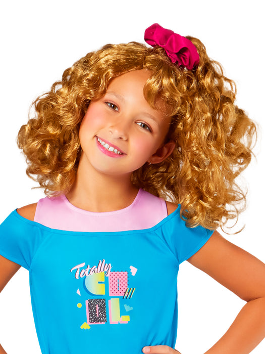 Girls' American Girl Courtney Moore Blonde Curly Wig - costumesupercenter.com