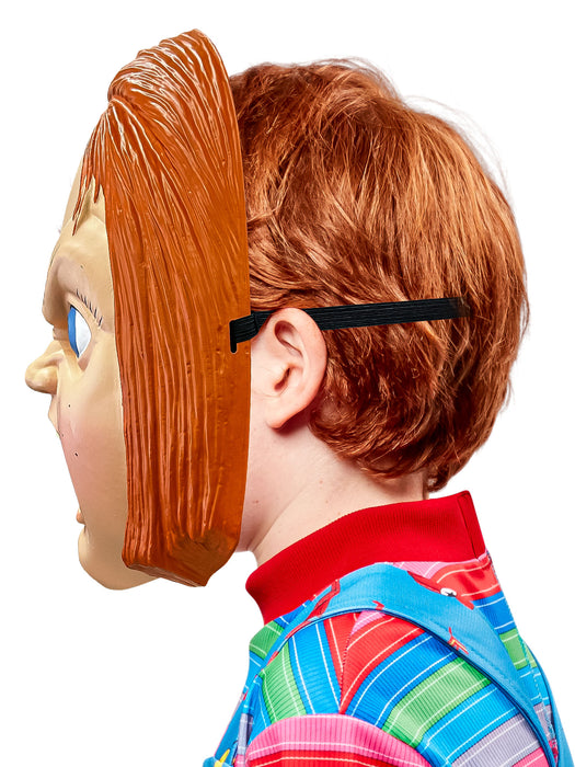 Men's Child's Play 2 Chucky Half Mask - costumesupercenter.com