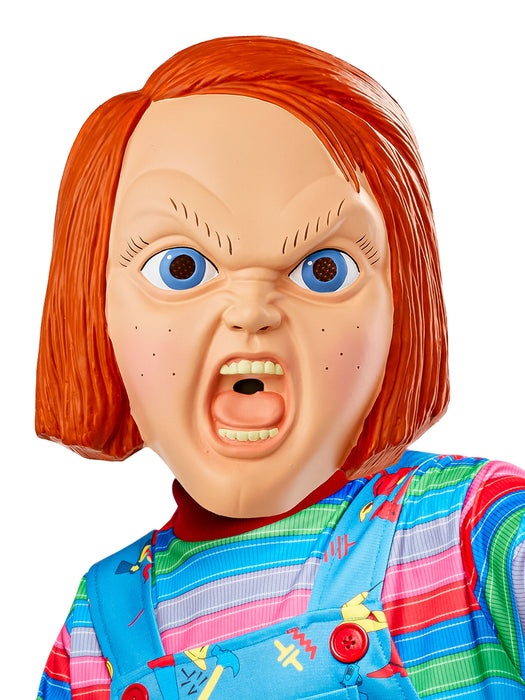 Men's Child's Play 2 Chucky Half Mask - costumesupercenter.com