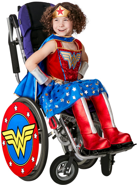 DC Comics Wonder Woman Wheelchair Cover - costumesupercenter.com