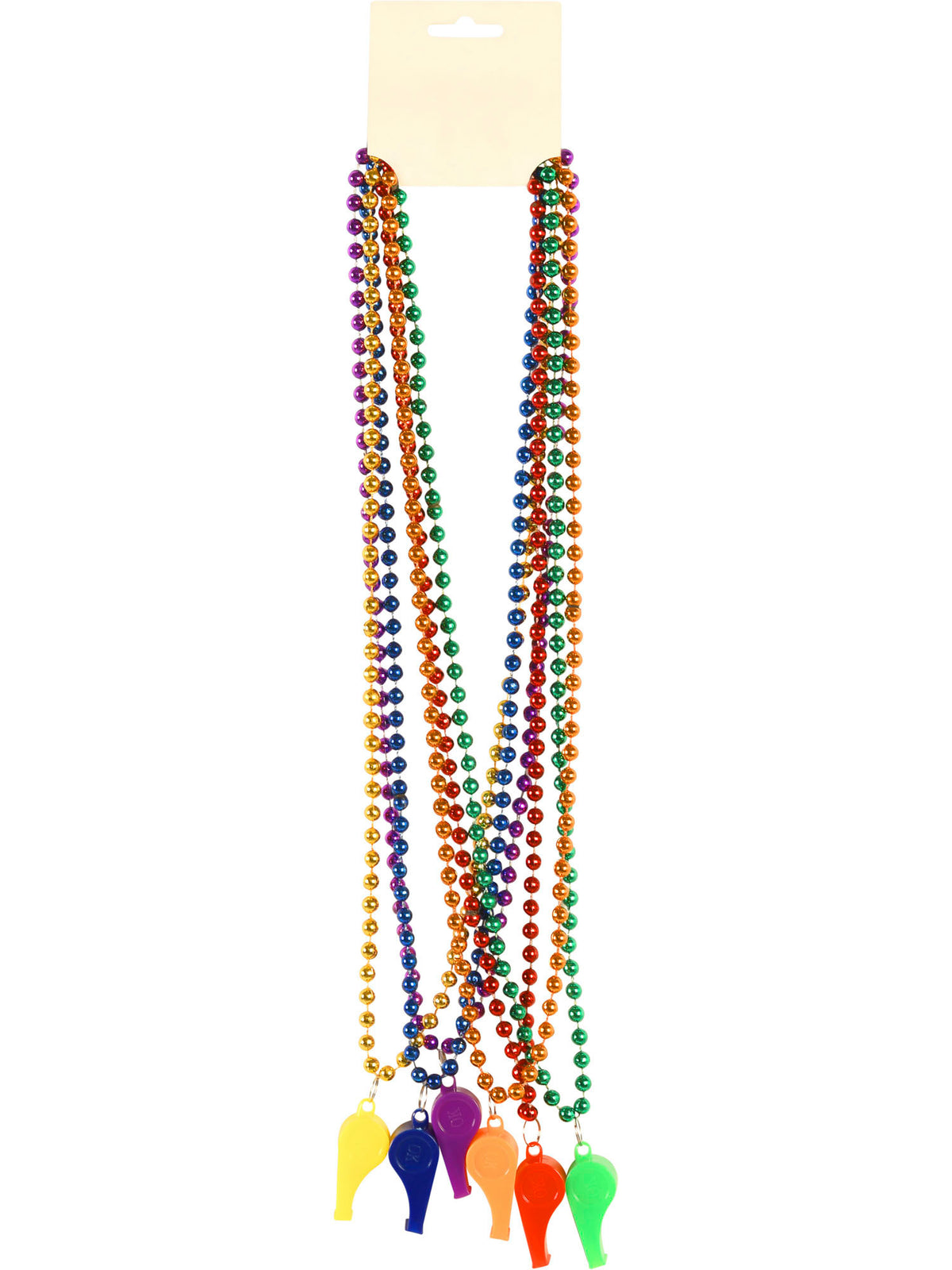 Pride Rainbow Whistle Beads — Costume Super Center