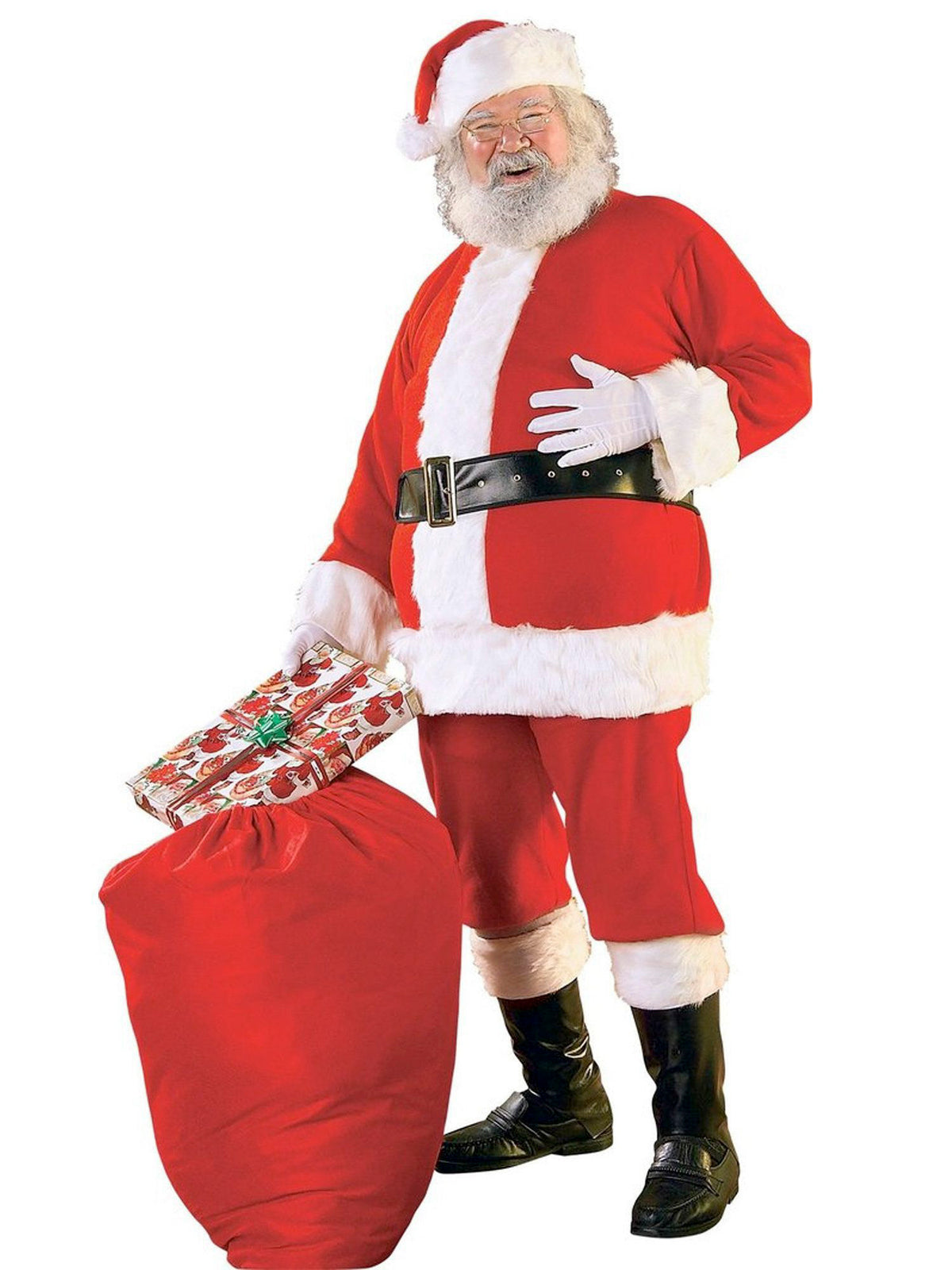 XL Flannel Santa Suit — Costume Super Center