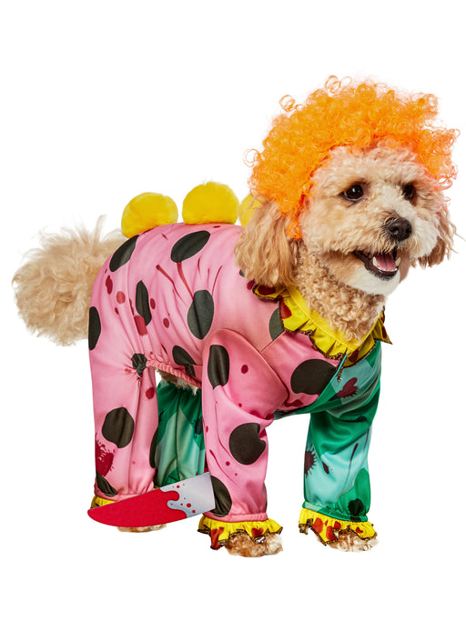 Killer Clown Pet Costume - costumesupercenter.com