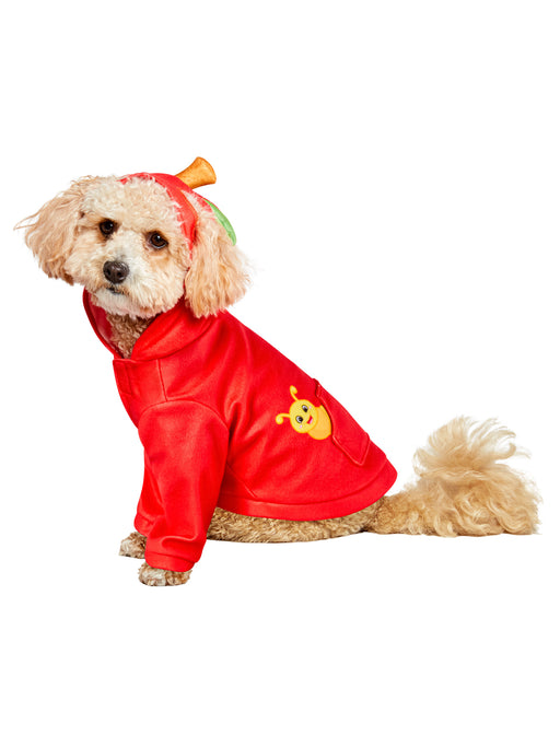 Red Delicious Apple Hoodie Pet Costume - costumesupercenter.com
