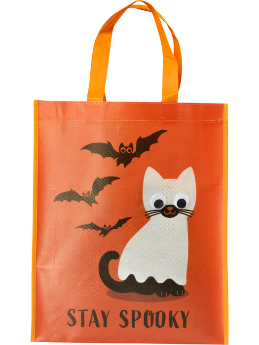 Kids' Stay Spooky Kitty Googly Eyes Halloween Treat Bag - costumesupercenter.com